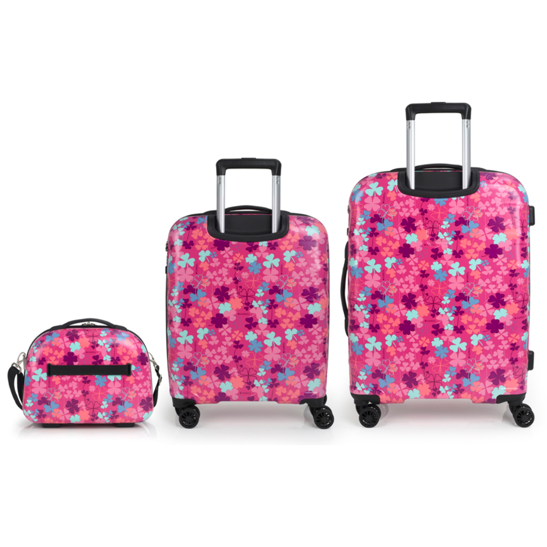 Set de maleta de cabina, mediana y neceser Gabol CLOVER