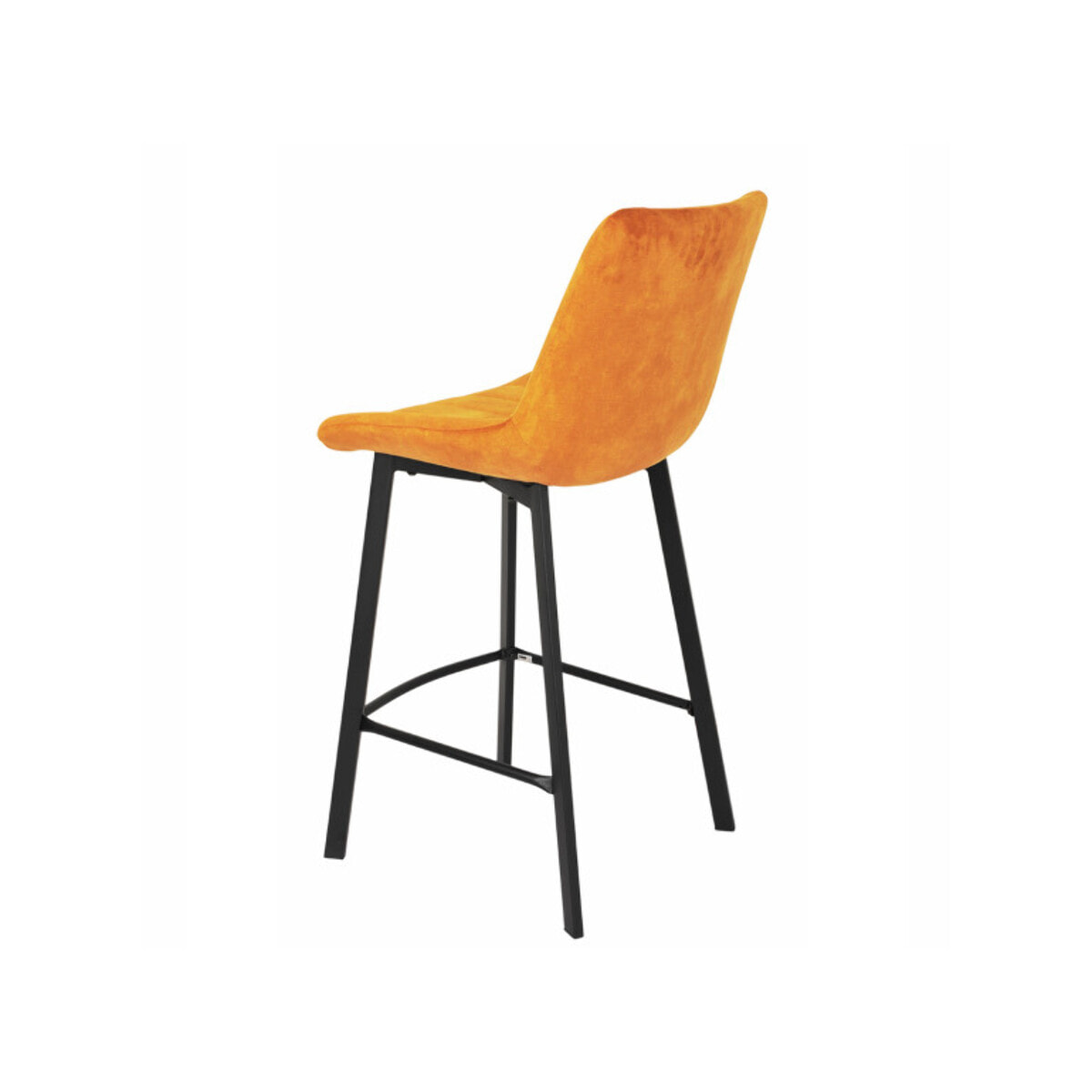 Tabouret de bar rembourré et capitonné en velours - EMMA 2