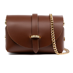 Carina Borsa a tracolla Donna.Pelle autentica Ruga