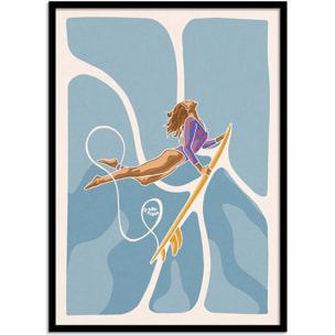 Affiche - Blue Duckdive - Art Rider