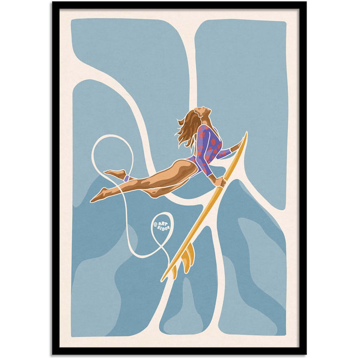 Affiche - Blue Duckdive - Art Rider