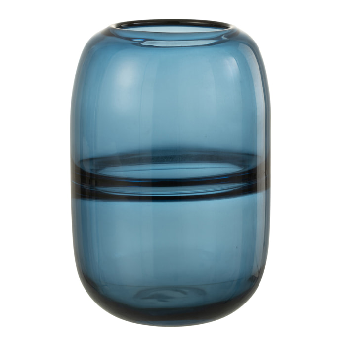 Vase J-Line Dyba - verre - bleu - small