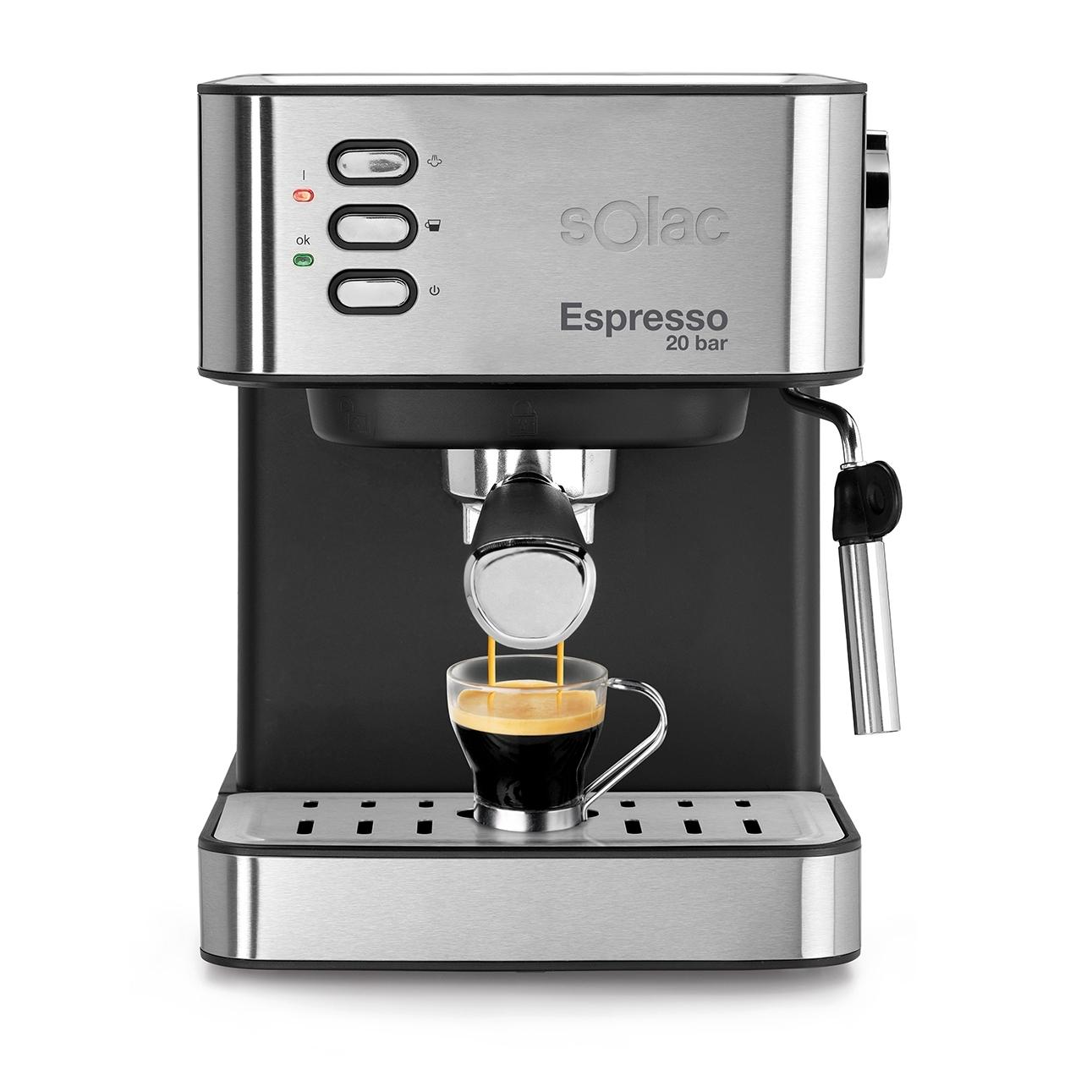 Solac - Cafetera Espresso Espresso 20 Bar 850 W