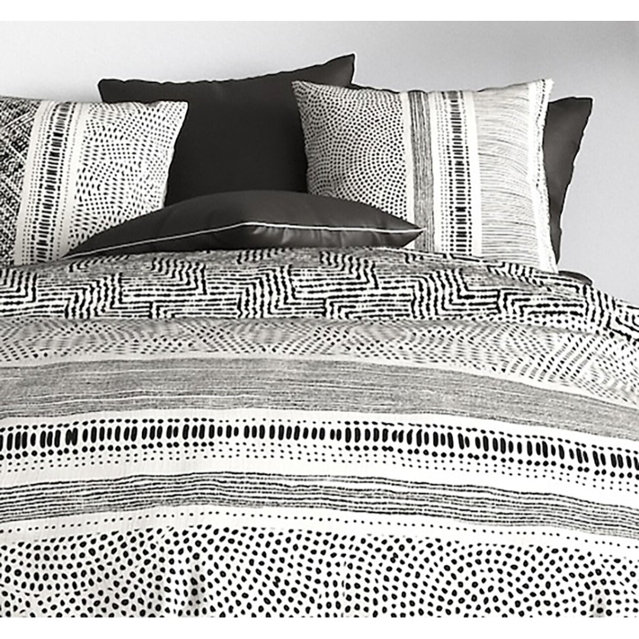 Parure housse de couette imprimée + 2 taies Lattice