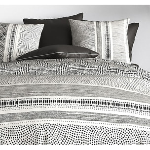 Parure housse de couette imprimée + 2 taies Lattice