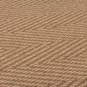 Tapis en jute antiderapant de couloir KIRA