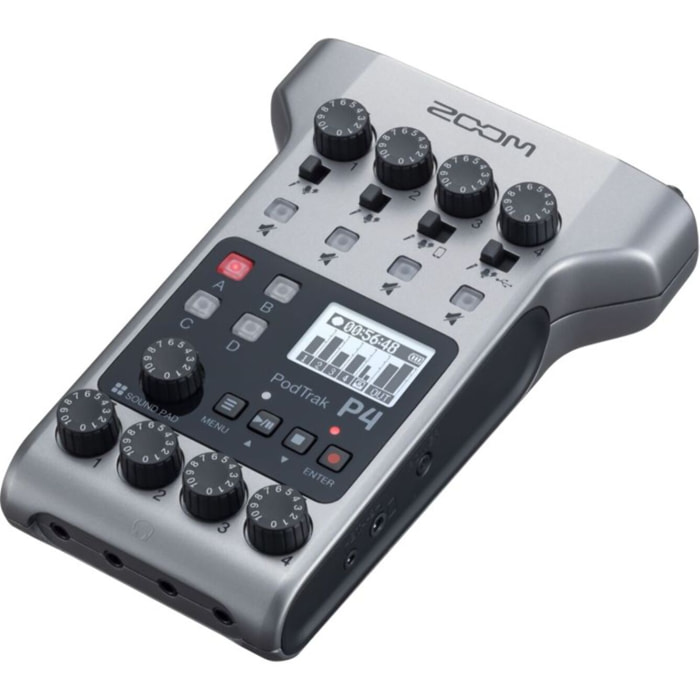 Enregistreur audio ZOOM P4 Podtrack Interface