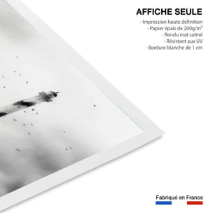 Affiche phare dans le brouillard Affiche seule