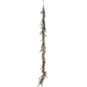 J-Line guirlande décorative - plumes - argent