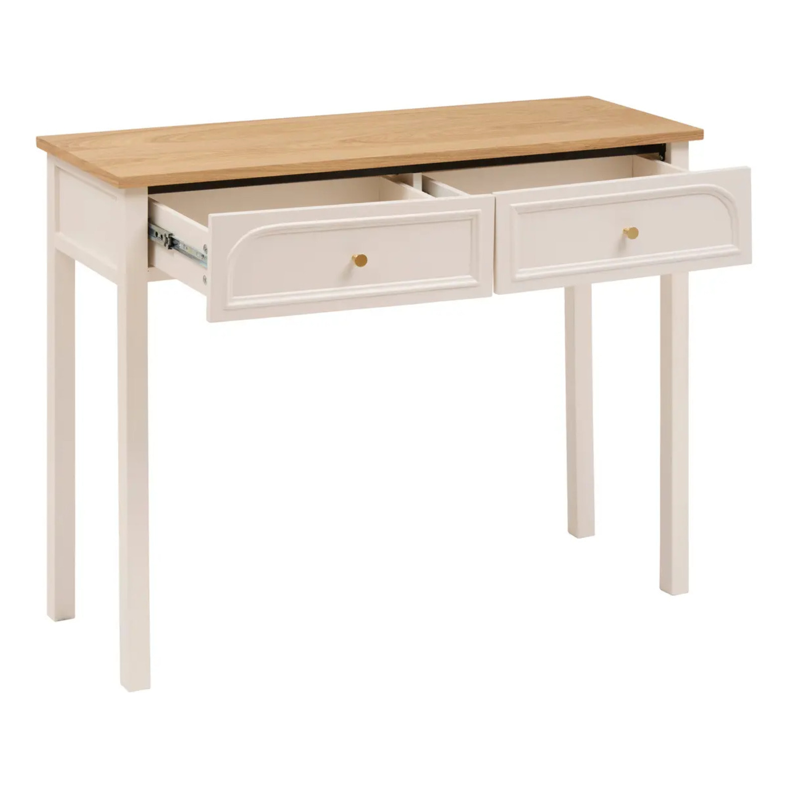 Console Mohea ivoire 2 tiroirs