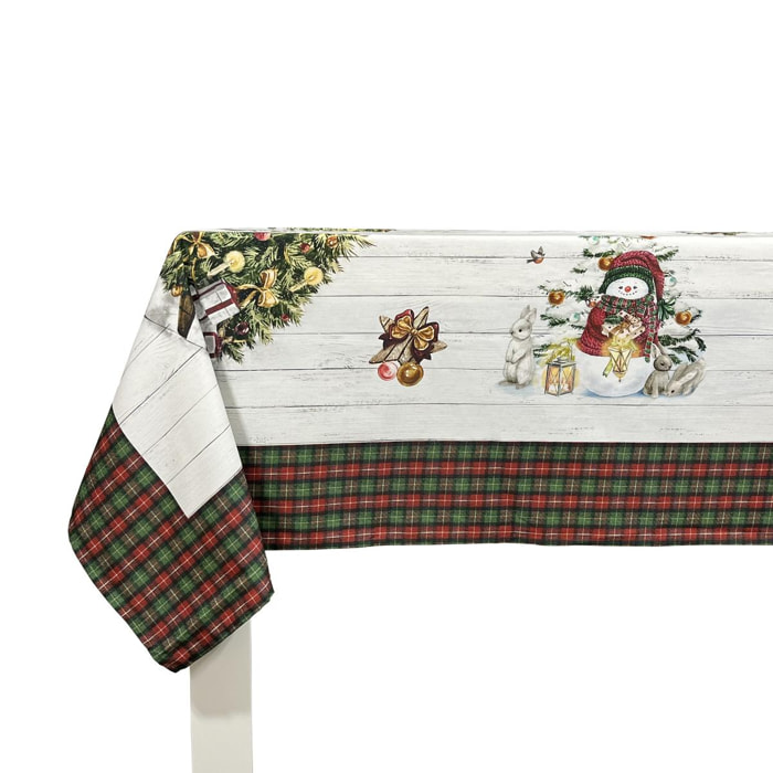 MANTEL DE NAVIDAD HOLLY JOLLY 150x150 cm