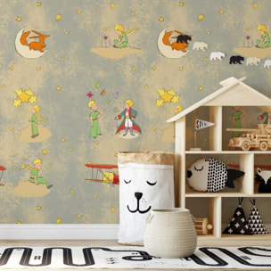 Carta da Parati Ufficiale Il Piccolo Principe Libro Vintage