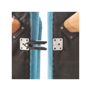 Chauffeuse 2 places tissu velours pour canapé modulable - GARY