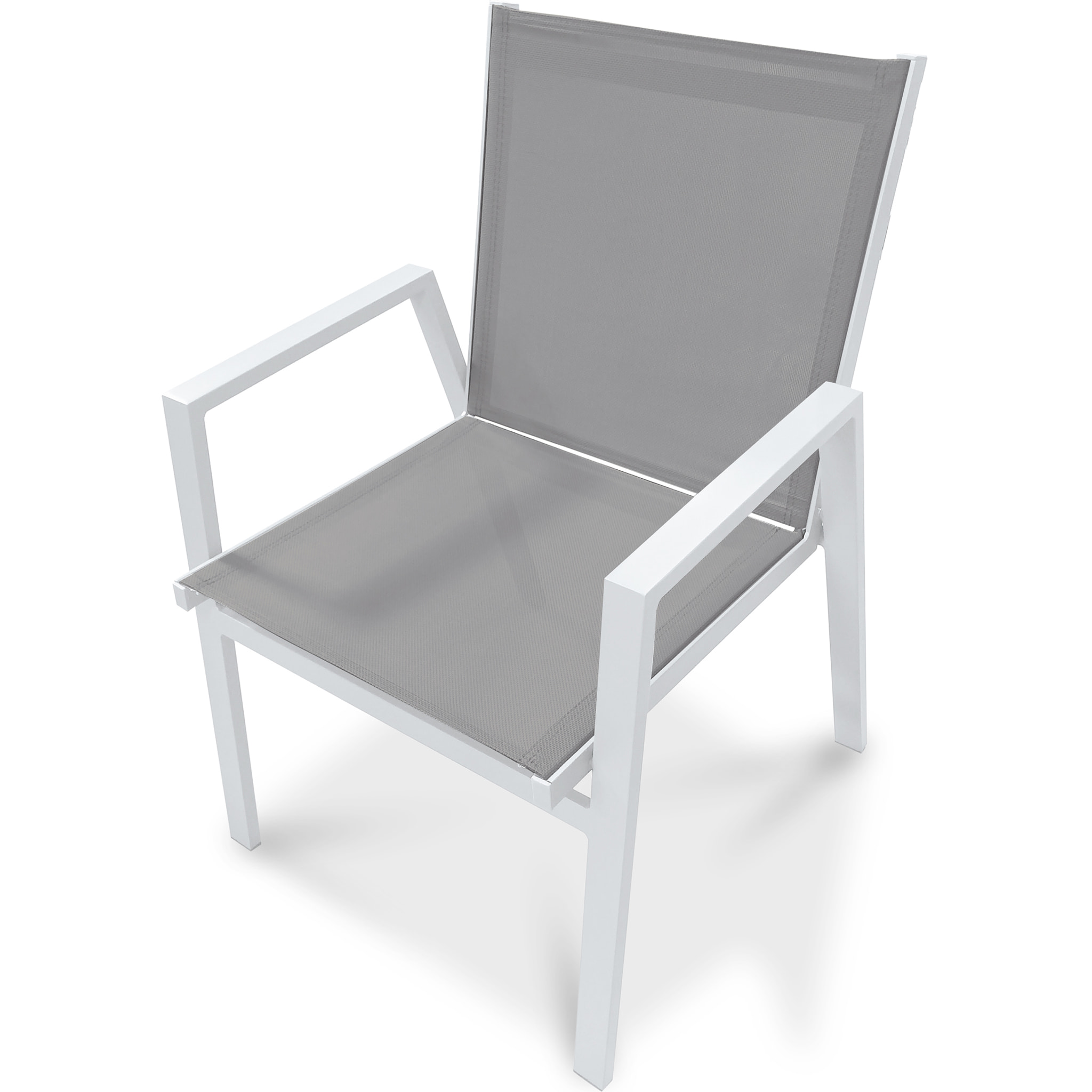FLORIDE - Fauteuil de jardin empilable en aluminium