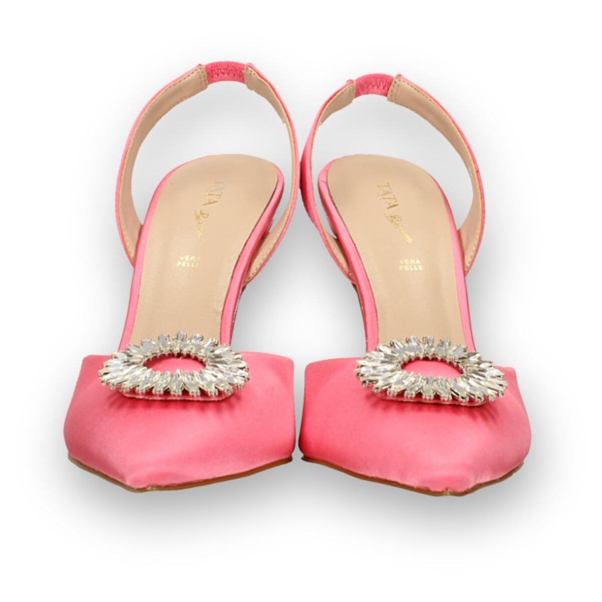 Décolleté sling back Donna Tata Italia Rosso