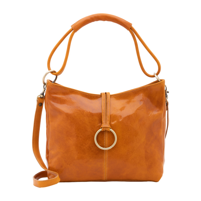 Borsa a spalla  da donna In Vera pelle Made in Italy 29x32x11 cm