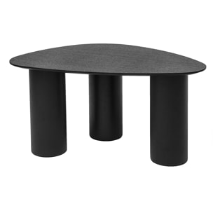 Tables basses gigognes design en bois noir (lot de 2) FOLEEN