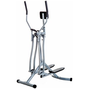 Bicicleta Elíptica Máquina de Step Ajustable con Pantalla Carga 110 kg Air Walker para Entrenamiento Cintura Caderas Piernas en Casa Oficina 96x60x152 cm Gris