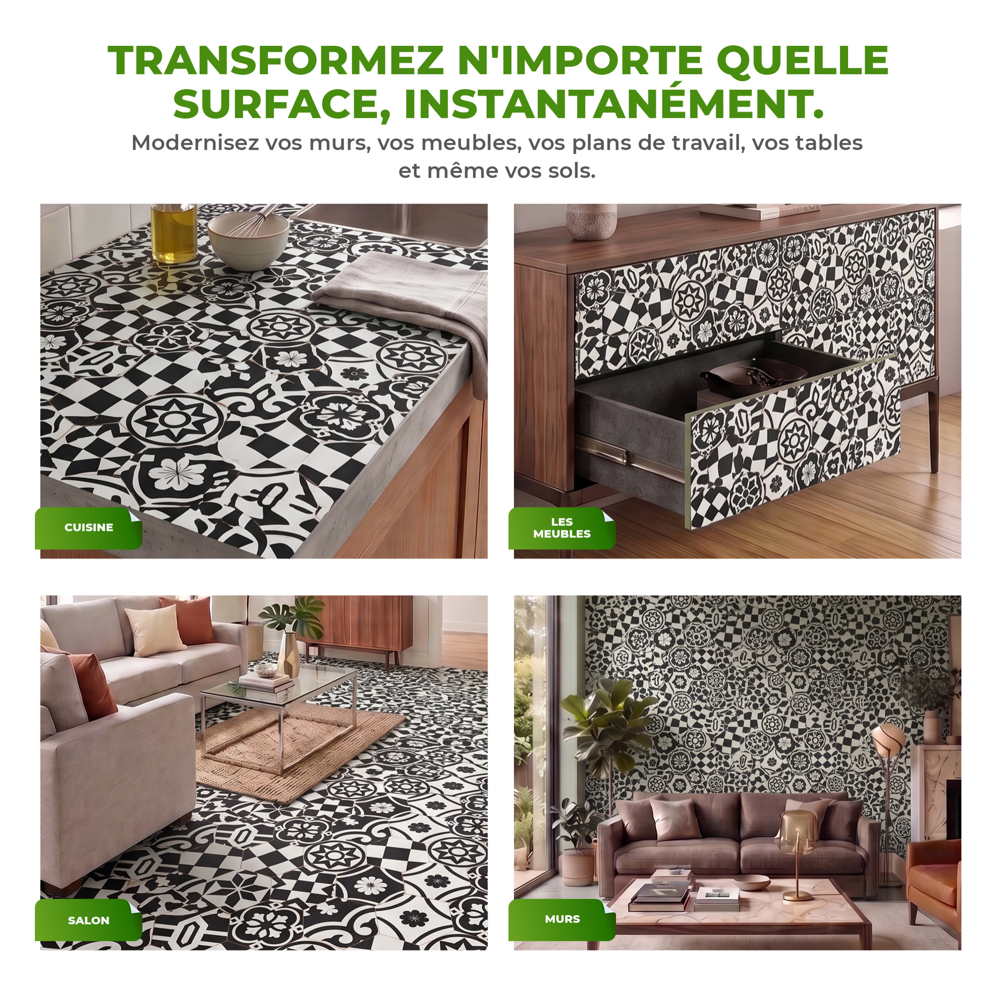 Sticker Sol avec laminat de Protection en Plastique Anti-dérapant | Stickers adhésif Sol - TOMETTES SOL CAVINO -