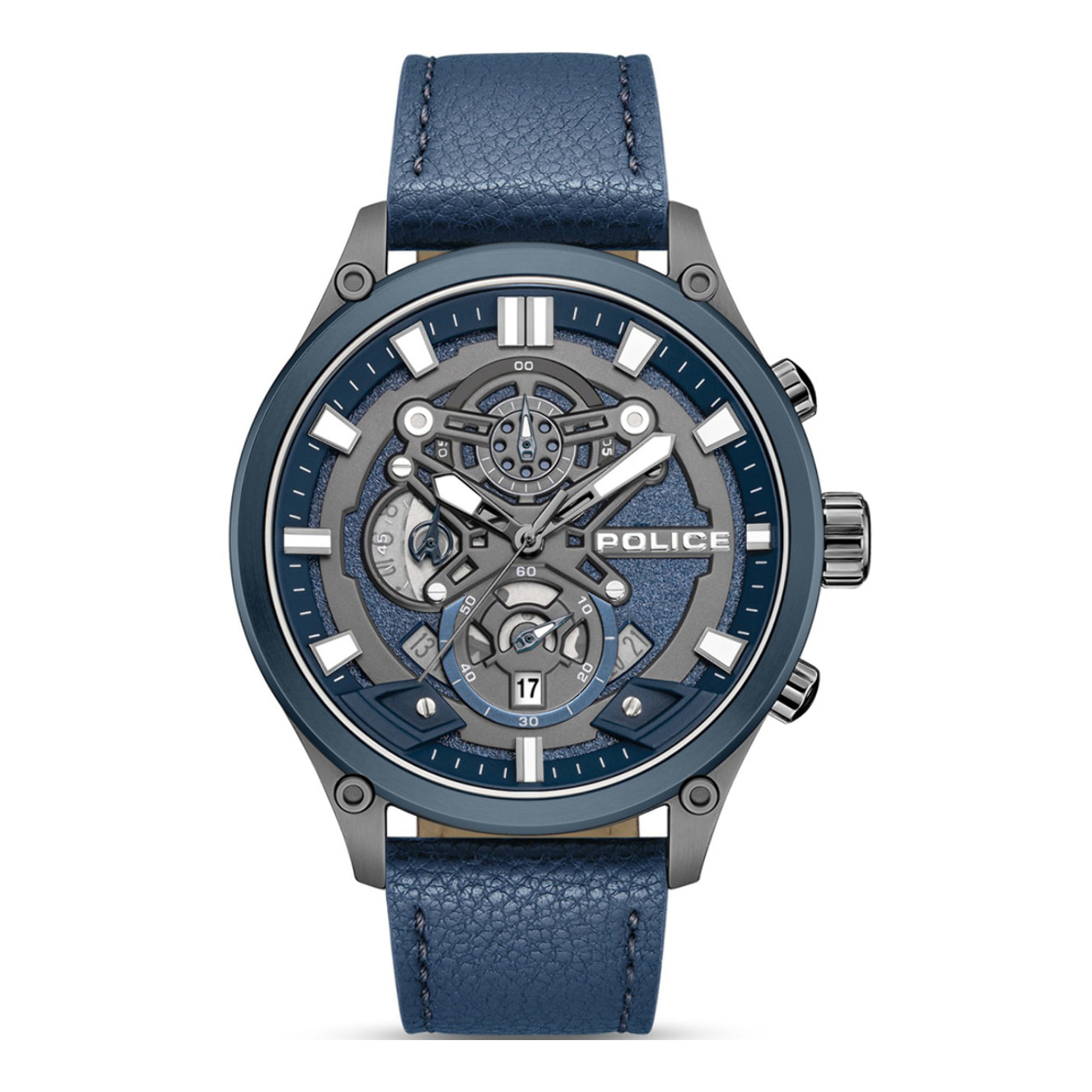 Reloj Police PEWGC0054206 Hombre Analogico Cuarzo con Correa de Cuero
