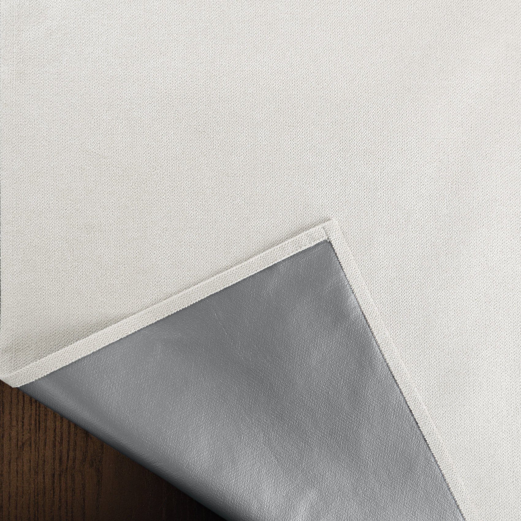 Rideau thermique occultant à œillets et réflecteur de chaleur - Blanc