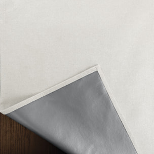 Rideau thermique occultant à œillets et réflecteur de chaleur - Blanc