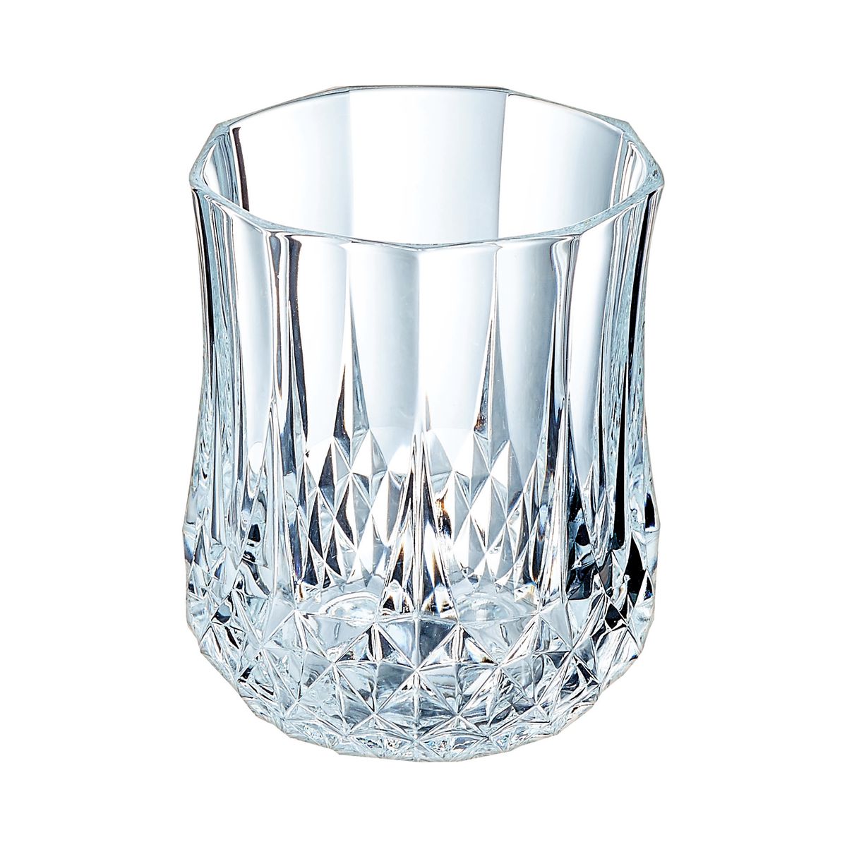 6 verres à eau vintage 23cl Longchamp - Cristal d'Arques - Verre ultra transparent au design vintage