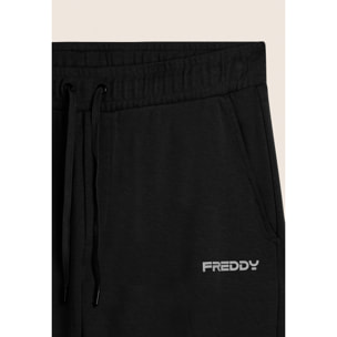 Pantaloni sportivi in cotone a gamba dritta