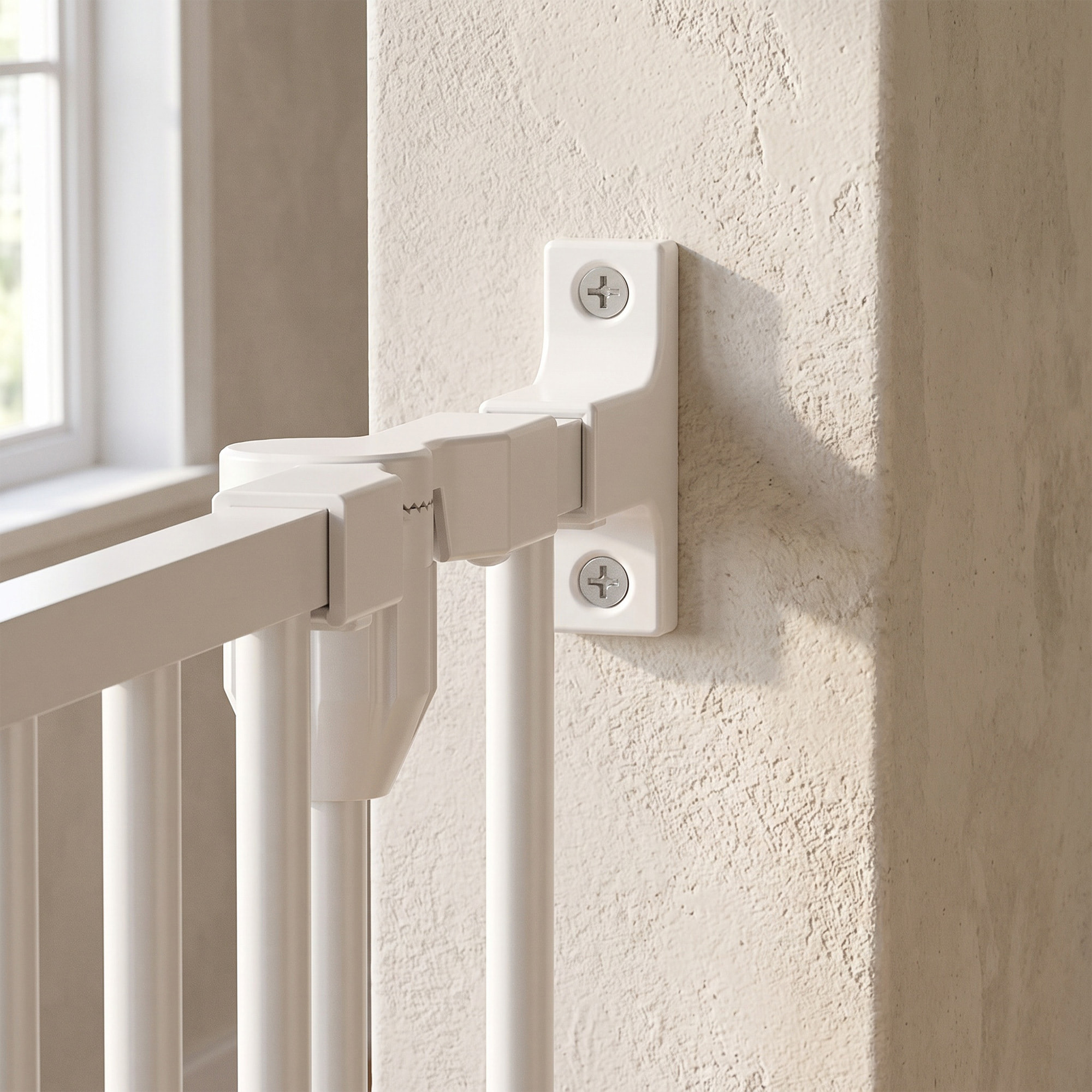 Barrière de sécurité pliable modulable max. L.610cm parc enclos 10 panneaux - porte double verrouillage - acier blanc