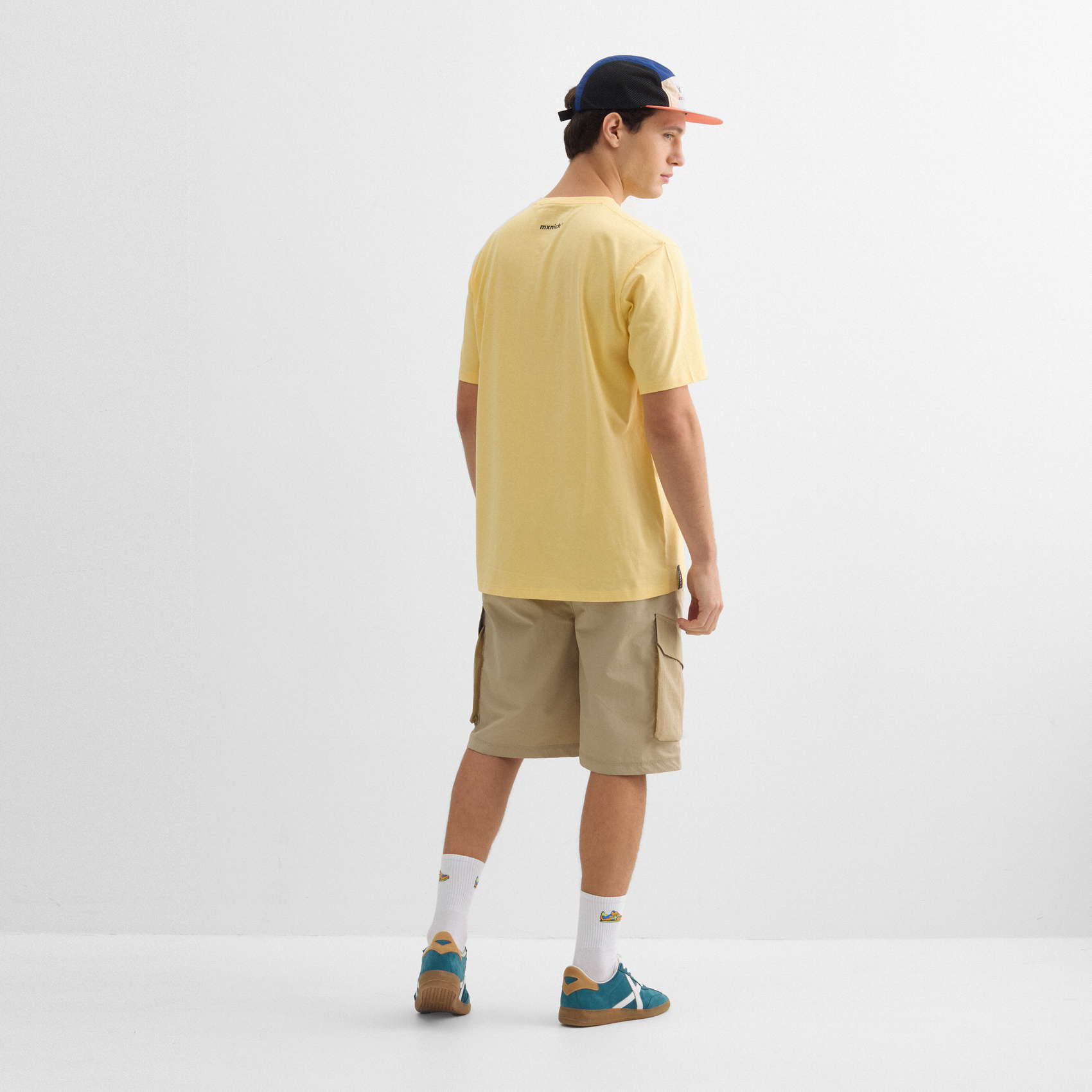 Camiseta oversize MUNICH streetwear de algodón orgánico amarillo