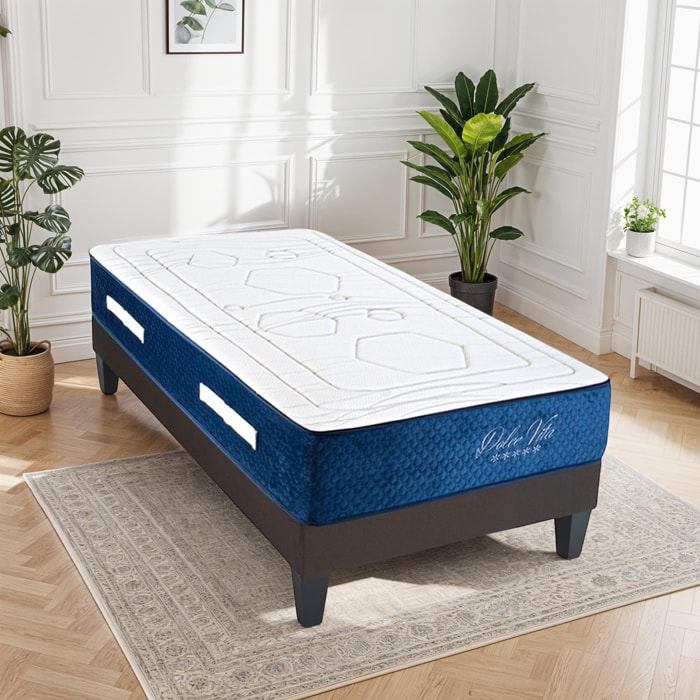 Matelas DOLCE VITA | 1 Place | Ressorts Ensachés - 28cm