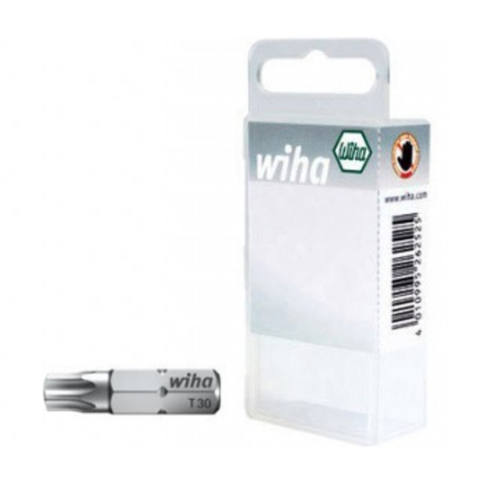 Embout de vissage WIHA Standard - T10 x 25 - Boite de 2 pieces - 08421