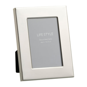 J-Line Cadre Photo Bord Large 10X15 Metal Argent Small