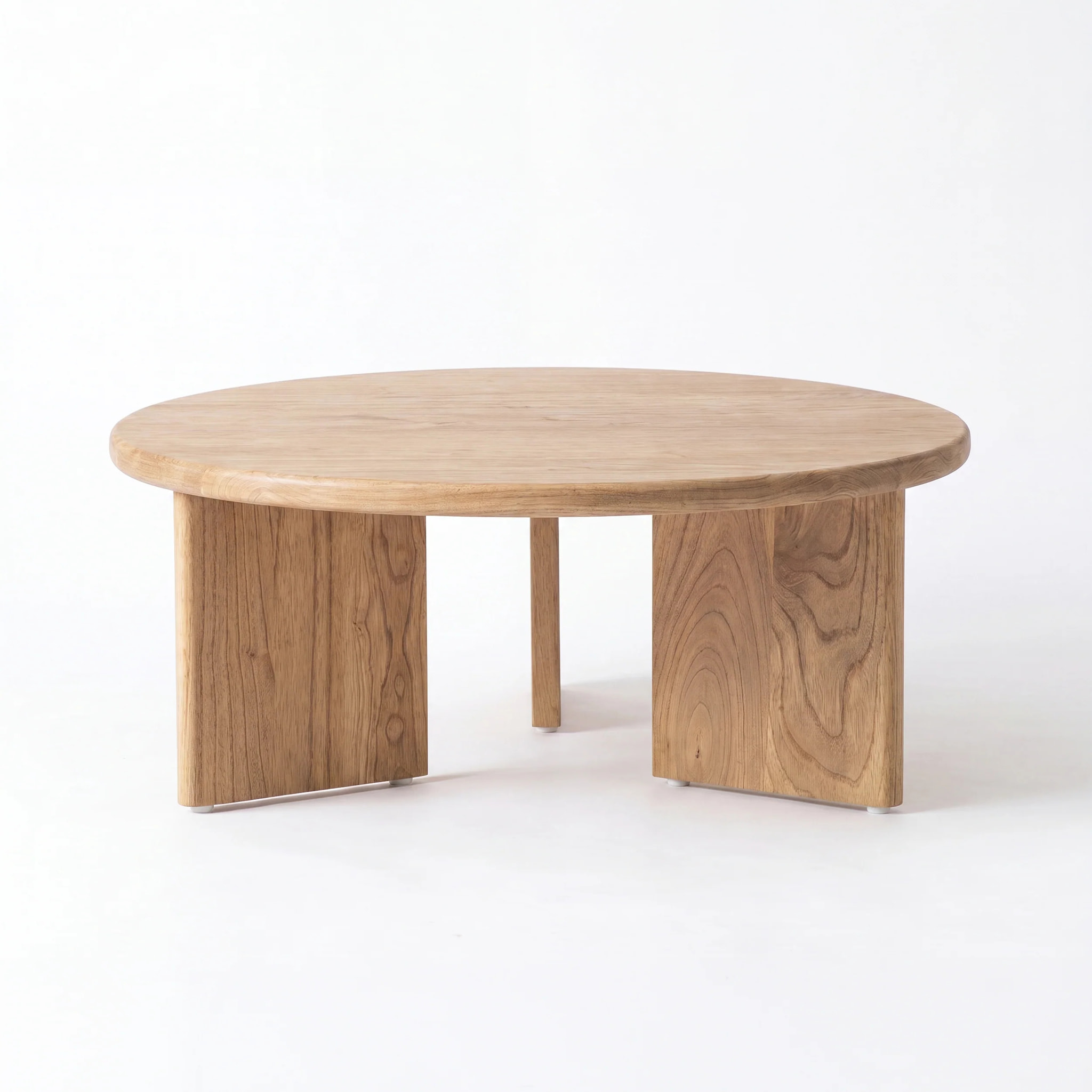 Table basse ronde en bois massif de mindi - Galia