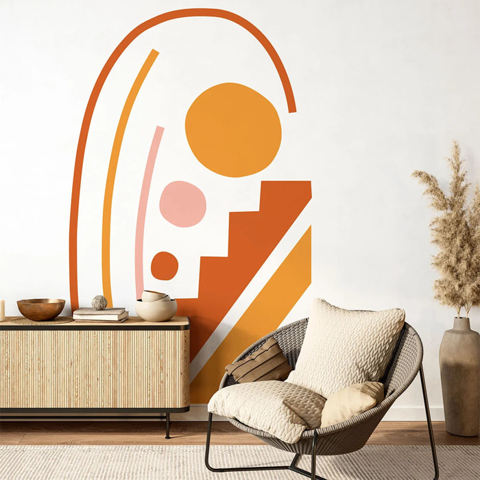 Papier peint - Ambiance Sticker - ARCHE MODERNE SAIKA - Intissé pré-encollé fresques - 90x60cm