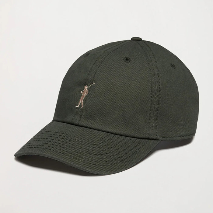Cappellino verde oliva con logo ricamato Rigby Go