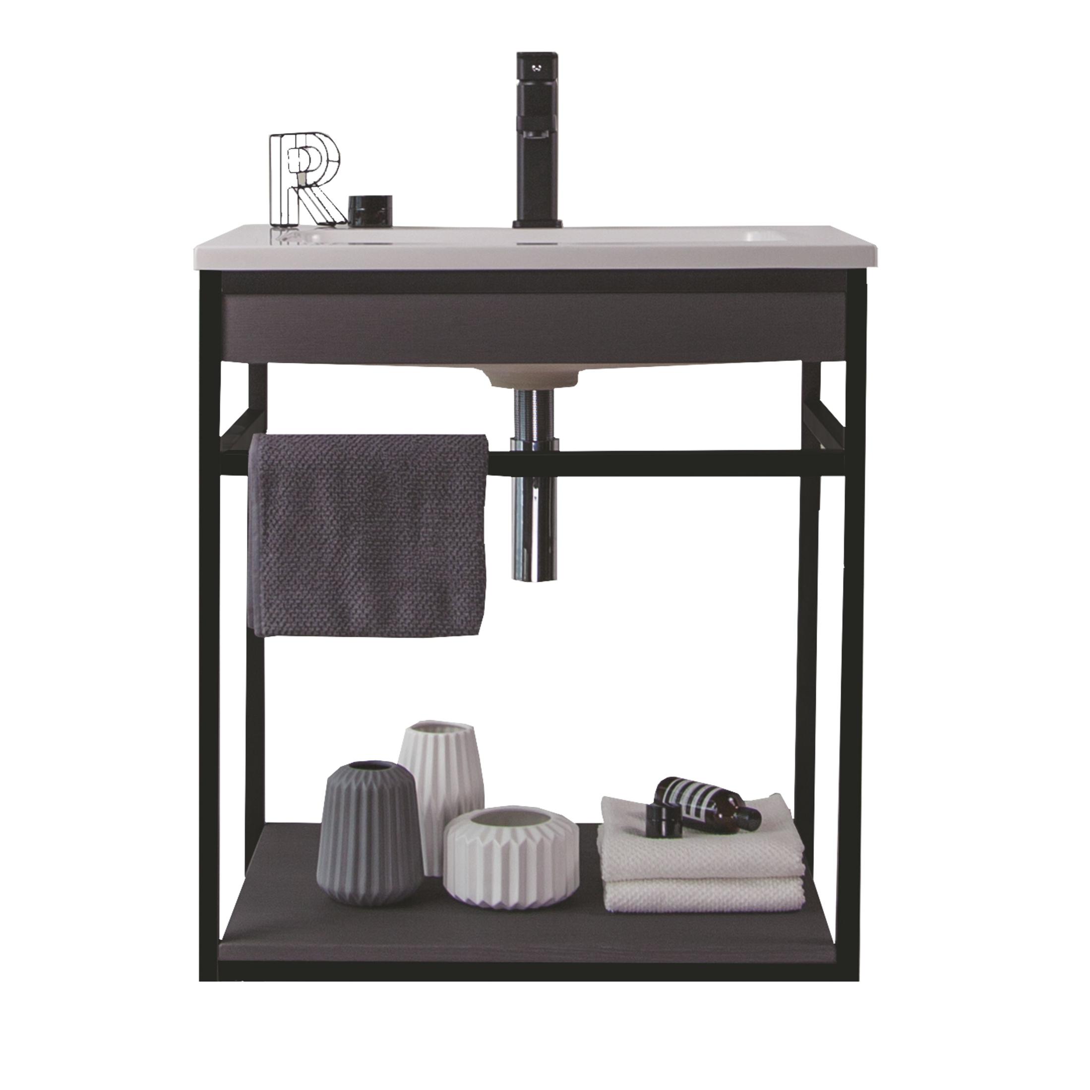 Tomasucci Mobile bagno LOOM-B GREY-BLACK 60 multicolore