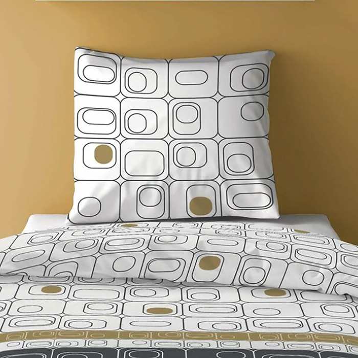 Parure De Couette 2pcs 100% Microfibre 60gsm Niagara Gold