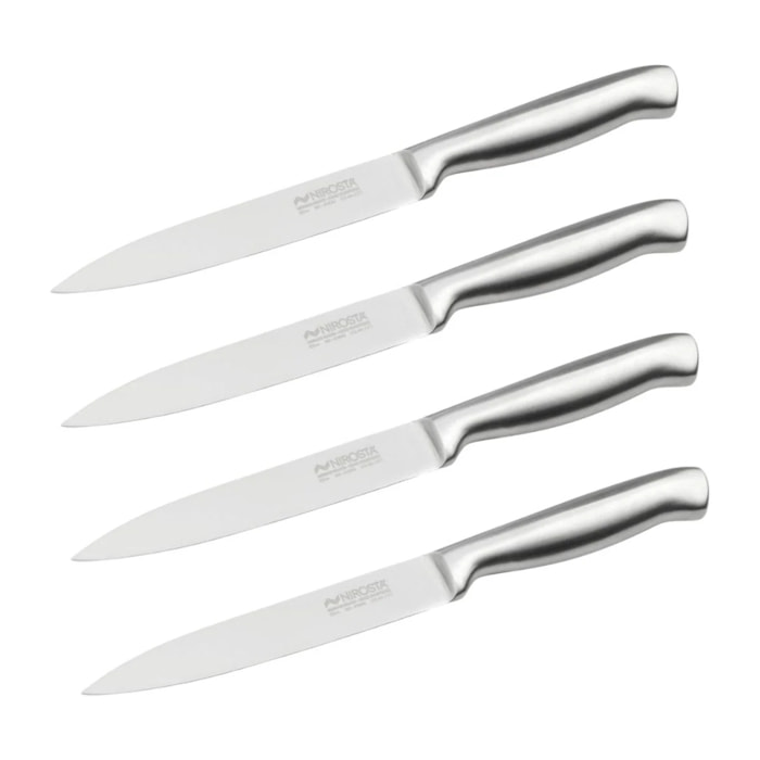 Set de 4 couteaux de cuisine universels 24 cm en inox Nirosta Star