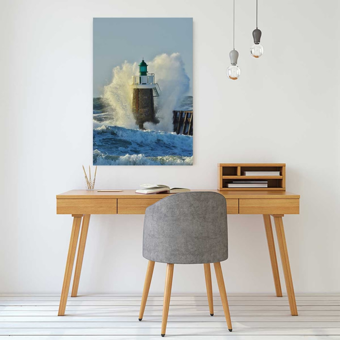 Tableau tempête sur le phare Tableau plexiglas