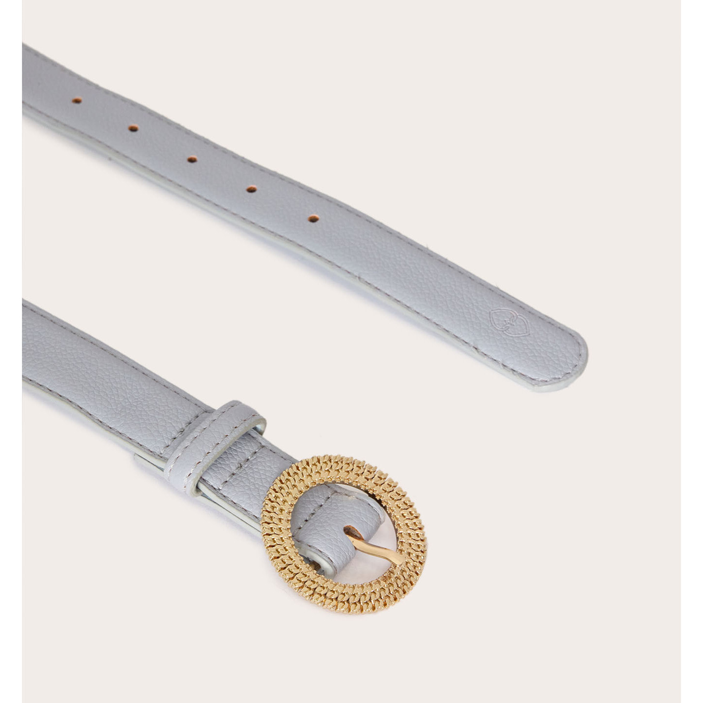 Motivi - Cintura con fibbia circolare gioiello - Azzurro