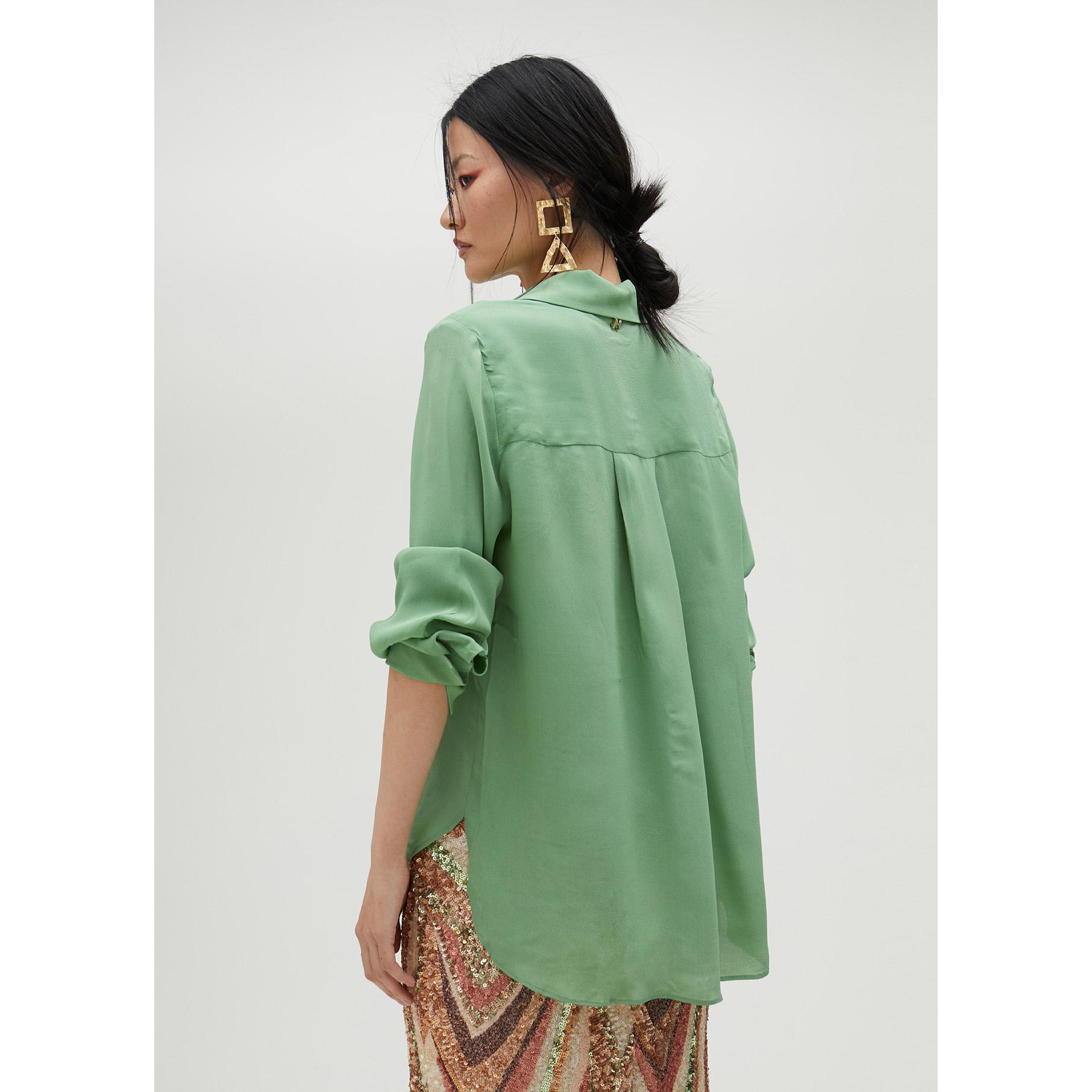 Camicia basic in seta