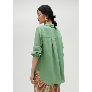 Camicia basic in seta