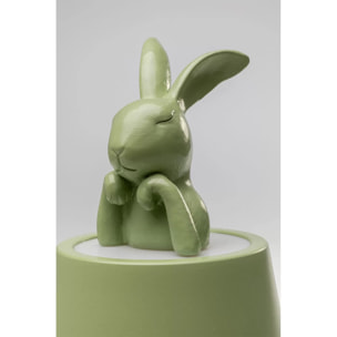 Lampe Animal lapin LED 29cm vert matcha Kare Design