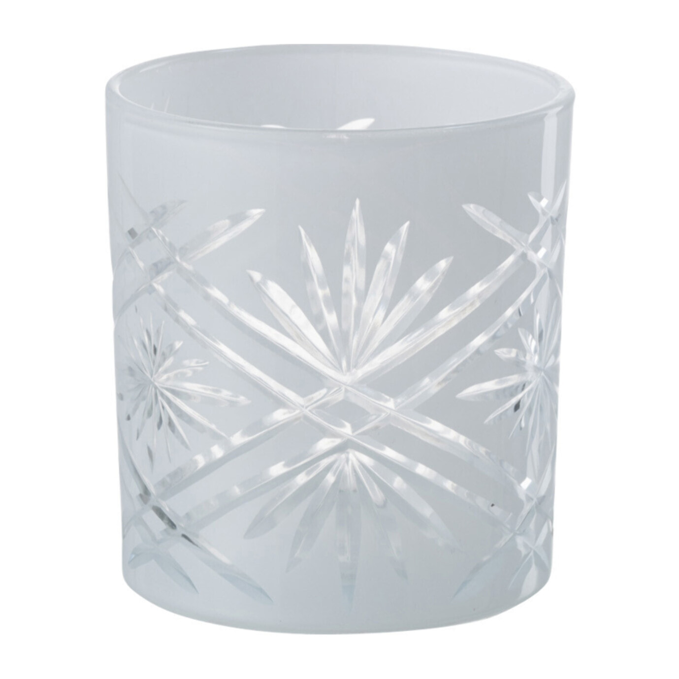 J-Line photophore Santorini - verre - blanc - small - 4 pcs