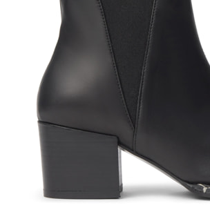 Botín de tacón Neandra en napa con cierre elástico