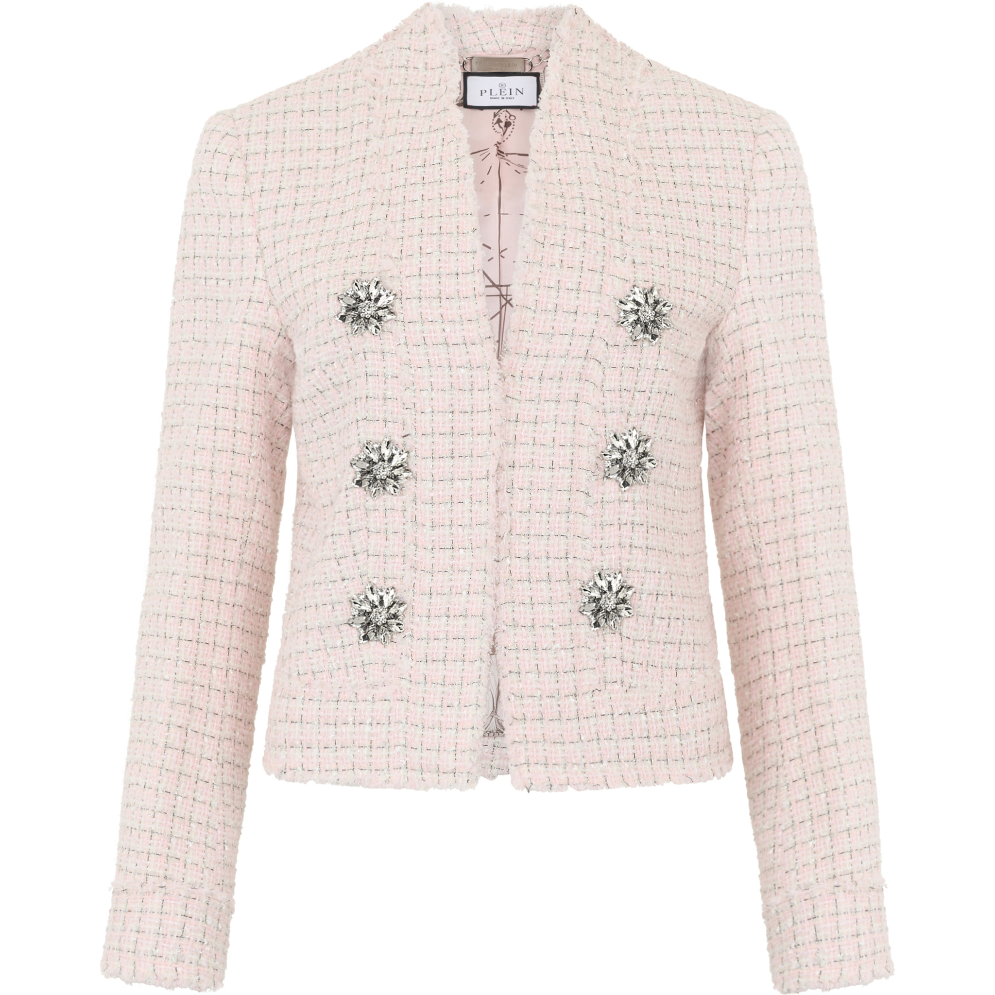 PHILIPP PLEIN Tweed Jacket Crystals