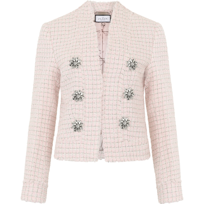 PHILIPP PLEIN Tweed Jacket Crystals