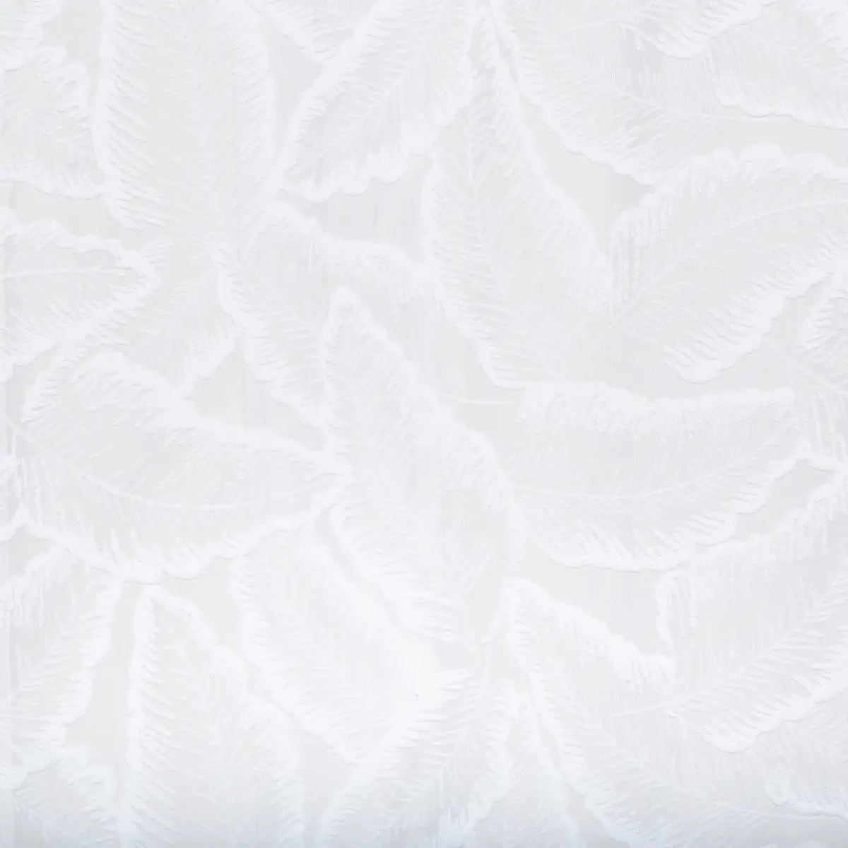 Voilage motif feuilles "Lazi" blanc 140x240cm