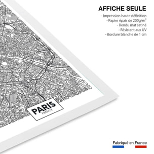 Affiche graphique paris france Affiche seule